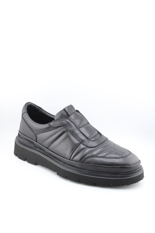 DFC Relax Men Leather Slip-On Loafer with Padded Detailing