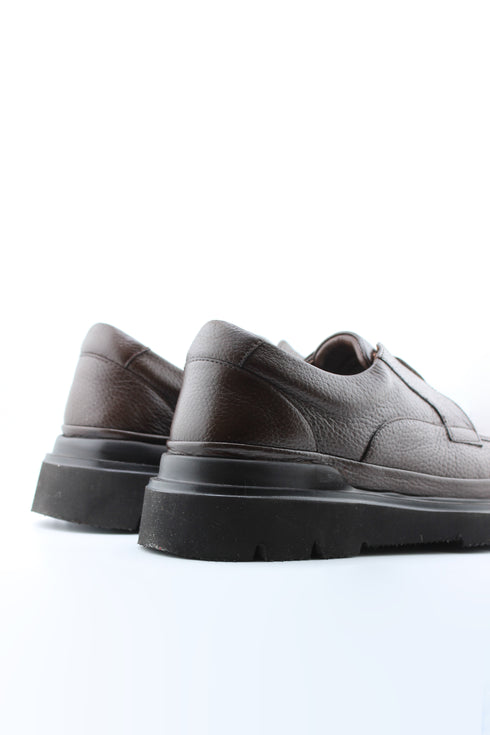 DFC Relax Men Textured Leather Slip-On Loafers