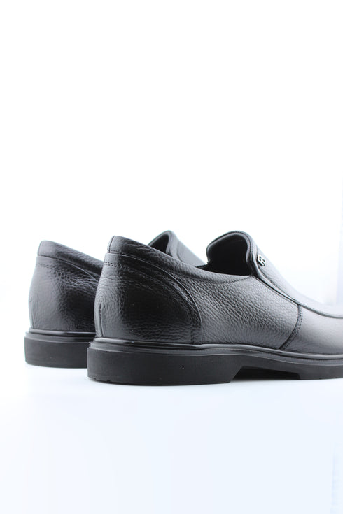 DFC Relax Men Pebble Grain Leather Slip-On Loafers