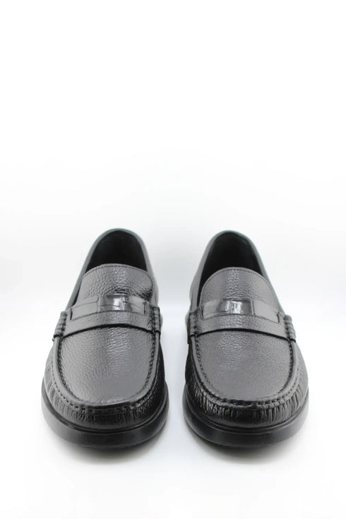 DFC Relax Men Pebble Grain Leather Loafer Shoe
