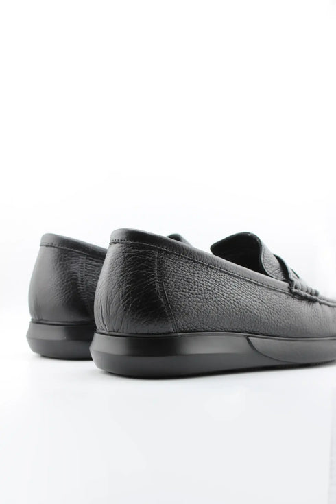 DFC Relax Men Pebble Grain Leather Loafer Shoe