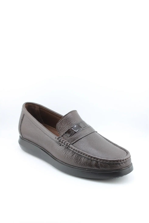 DFC Relax Men Pebble Grain Leather Loafer Shoe