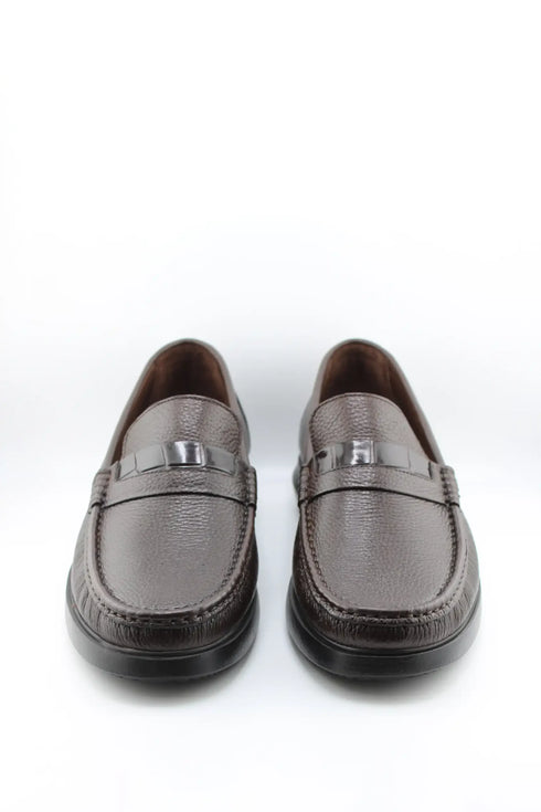 DFC Relax Men Pebble Grain Leather Loafer Shoe