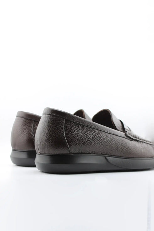 DFC Relax Men Pebble Grain Leather Loafer Shoe