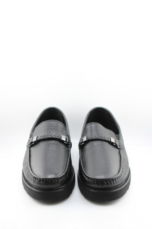 DFC Relax Men Pebbled Leather Slip-On Loafers