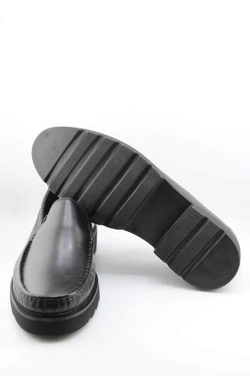 DFC Relax Men Classic Leather Loafer with Moccasin Stitching