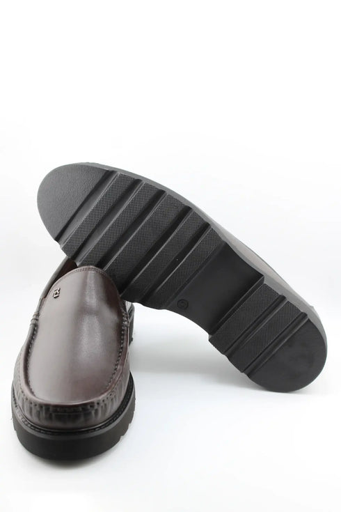 DFC Relax Men Classic Leather Loafer with Moccasin Stitching