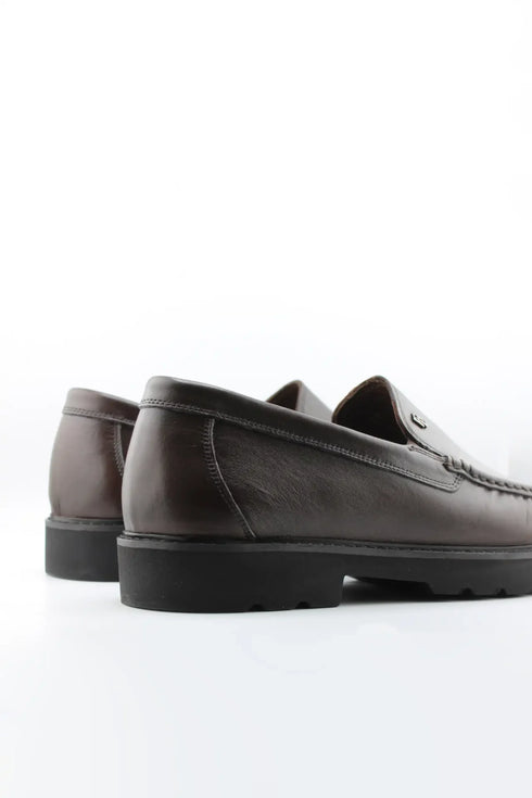 DFC Relax Men Classic Leather Loafer with Moccasin Stitching