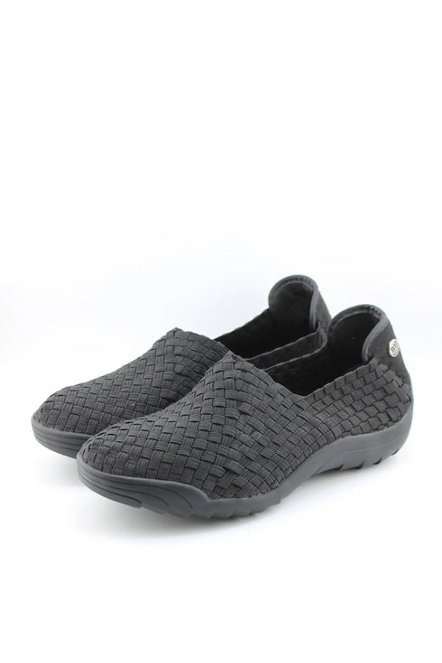 Bernie Mev Woven Slip-On Comfort Loafers