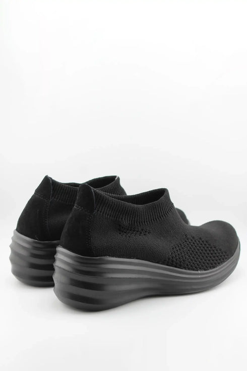 Bernie Mev Knit Slip-On Wedge Sneakers