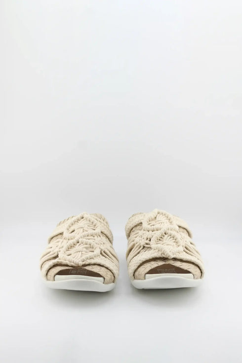 Bernie Mev Interwoven Slip-On Sandals with Knotted Accents