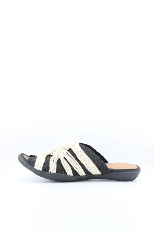 Bernie Mev Interwoven Slip-On Sandals with Knotted Accents