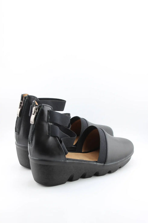 Bernie Mev Strappy Wedge Ankle Strap Shoes