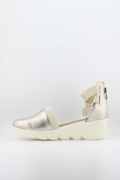 Bernie Mev Strappy Wedge Ankle Strap Shoes