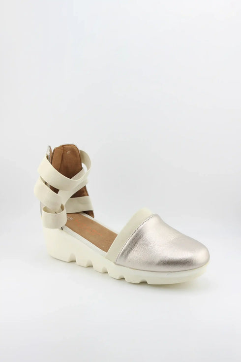 Bernie Mev Strappy Wedge Ankle Strap Shoes