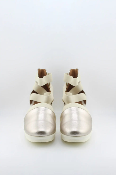 Bernie Mev Strappy Wedge Ankle Strap Shoes