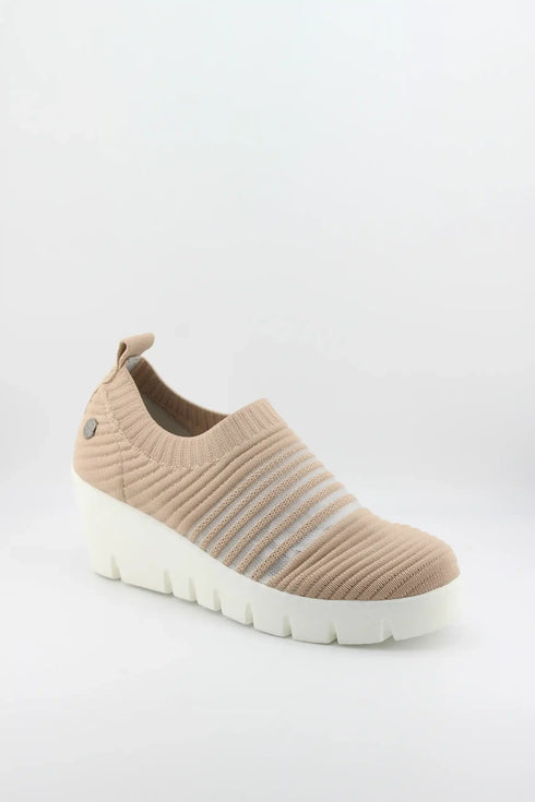Bernie Mev Slip-On Ribbed Knit Platform Sneakers