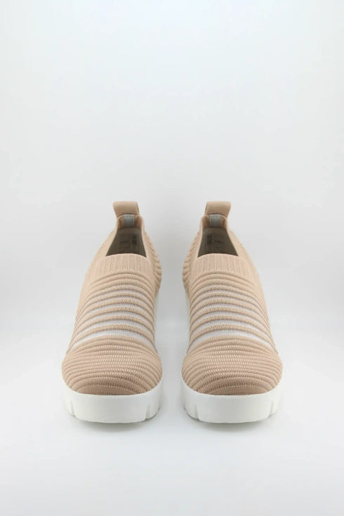 Bernie Mev Slip-On Ribbed Knit Platform Sneakers