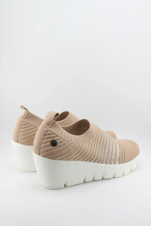 Bernie Mev Slip-On Ribbed Knit Platform Sneakers