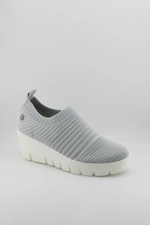 Bernie Mev Slip-On Ribbed Knit Platform Sneakers