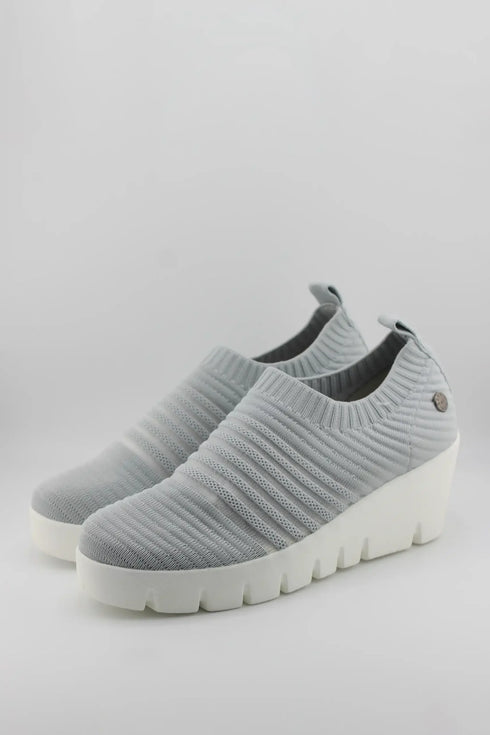 Bernie Mev Slip-On Ribbed Knit Platform Sneakers