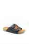 Bernie Mev Woven Slide Sandals with Double Buckles