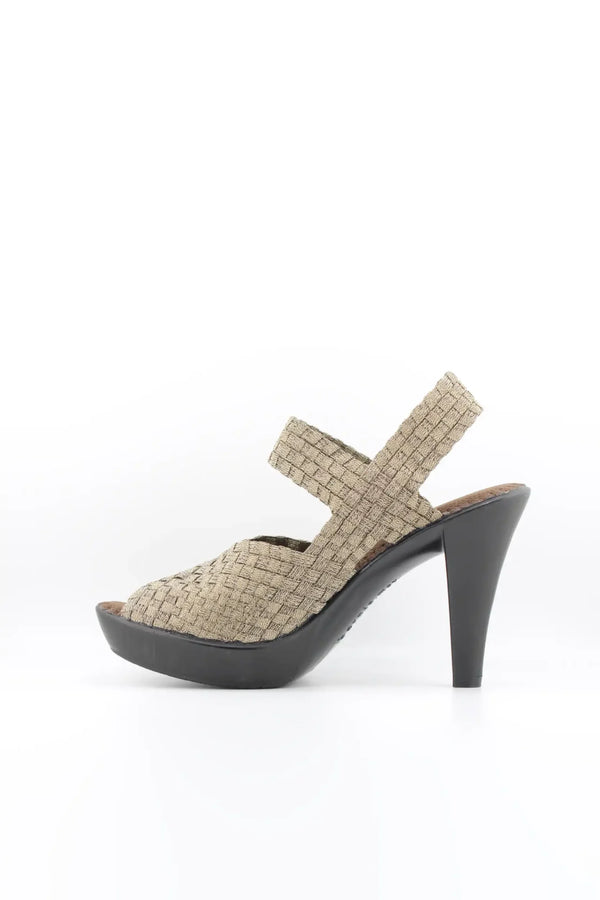 Bernie Mev Woven Platform Peep Toe Heels