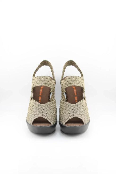 Bernie Mev Woven Platform Peep Toe Heels