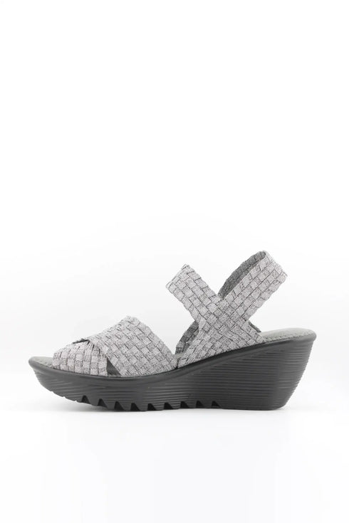 Bernie Mev Woven Platform Slingback Sandal