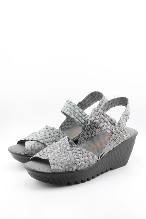 Bernie Mev Woven Platform Slingback Sandal