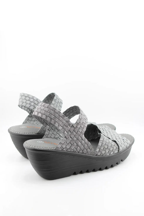 Bernie Mev Woven Platform Slingback Sandal