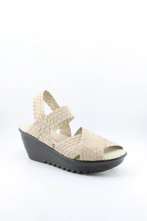 Bernie Mev Woven Platform Slingback Sandal