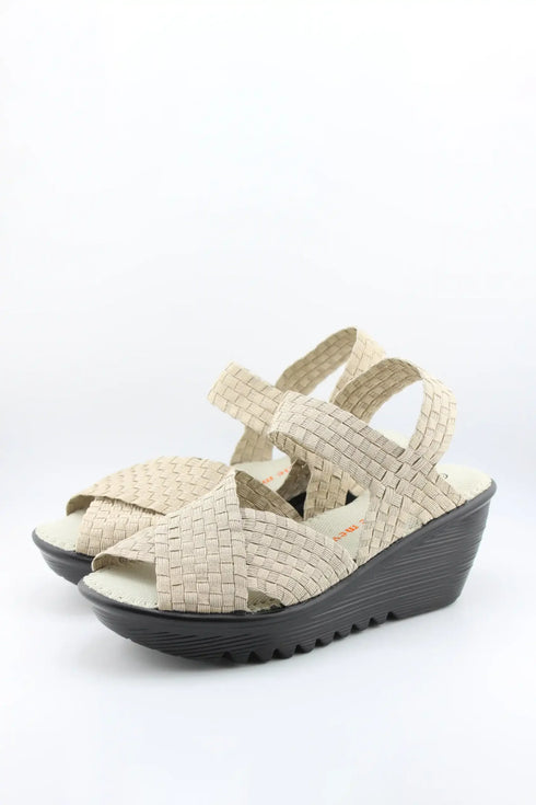 Bernie Mev Woven Platform Slingback Sandal