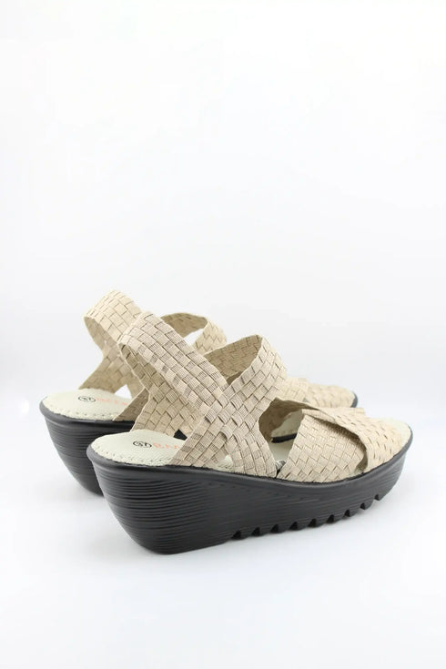 Bernie Mev Woven Platform Slingback Sandal