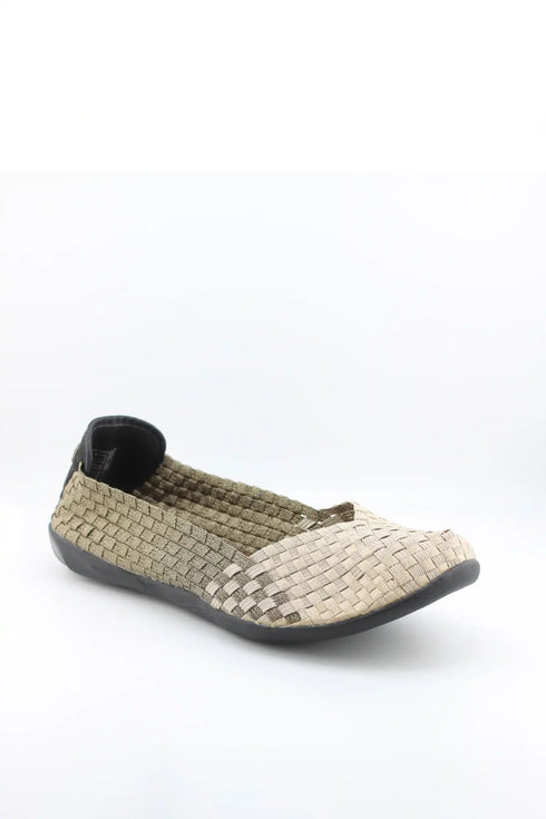 Bernie Mev Woven Slip-On Comfort Flats