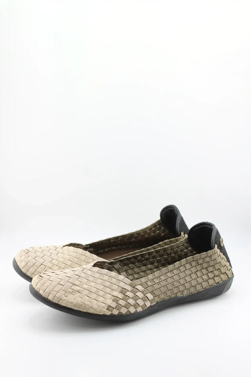 Bernie Mev Woven Slip-On Comfort Flats