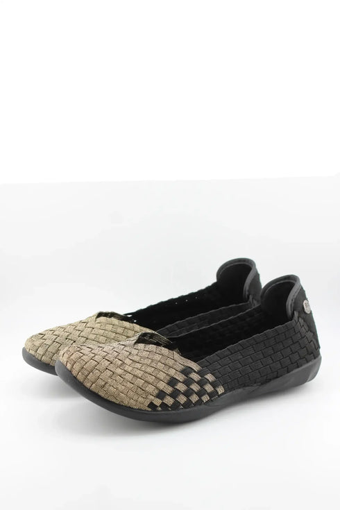 Bernie Mev Woven Slip-On Comfort Flats
