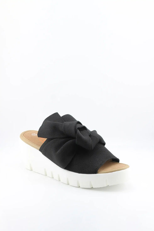Bernie Mev Bow Accent Platform Slide