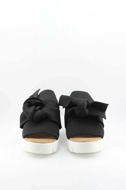 Bernie Mev Bow Accent Platform Slide