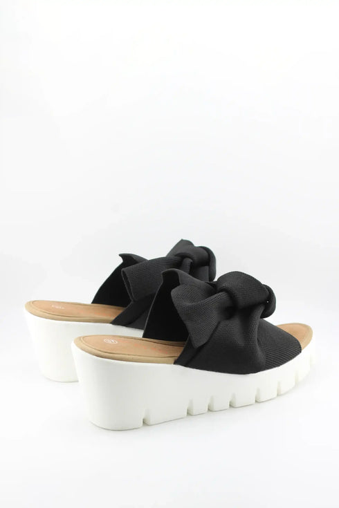 Bernie Mev Bow Accent Platform Slide