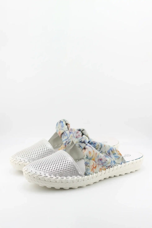 Bernie Mev Perforated Knot Slip-On Espadrilles