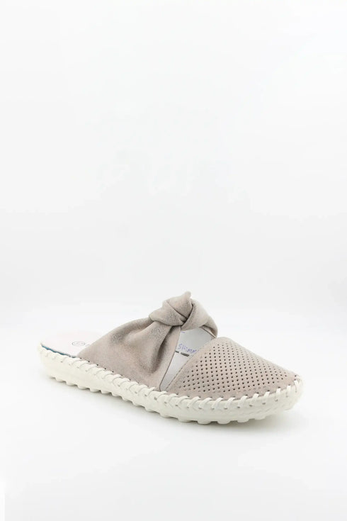 Bernie Mev Perforated Knot Slip-On Espadrilles