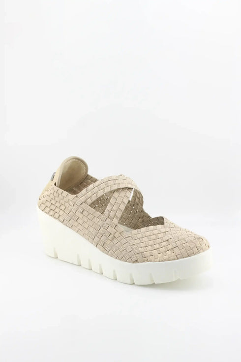 Bernie Mev Woven Mary Jane Platform Shoe