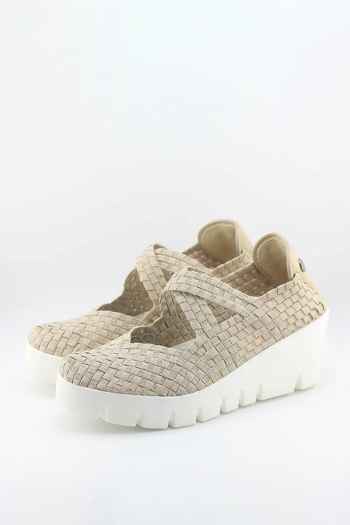 Bernie Mev Woven Mary Jane Platform Shoe