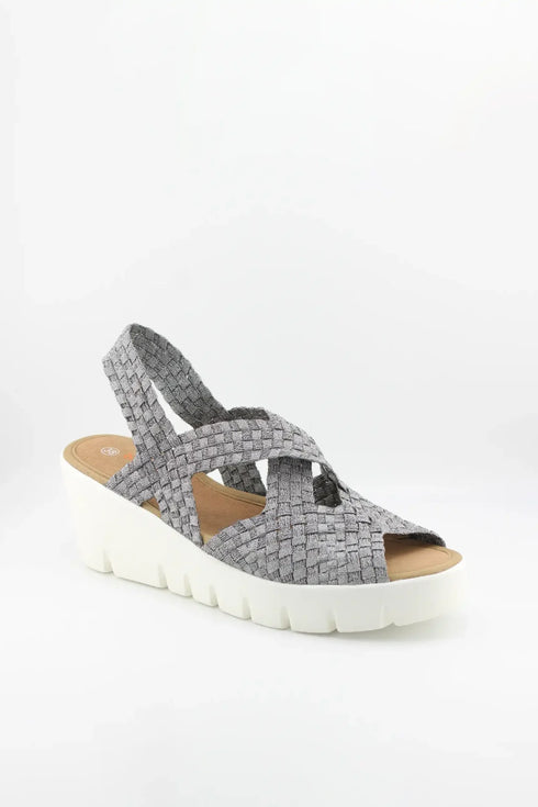 Bernie Mev Woven Platform Sandal