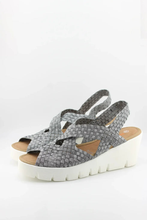 Bernie Mev Woven Platform Sandal