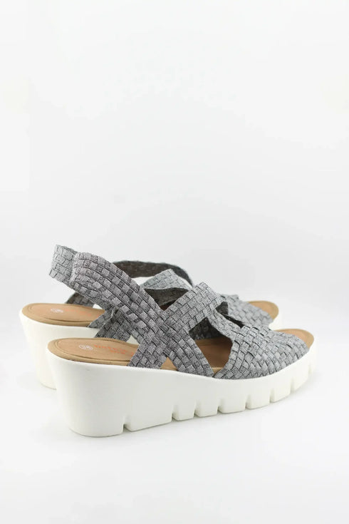 Bernie Mev Woven Platform Sandal