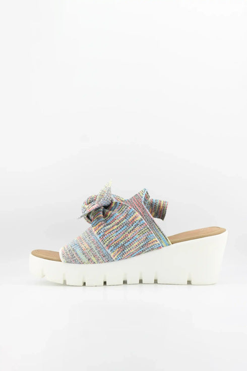 Bernie Mev Bow Accent Platform Slide