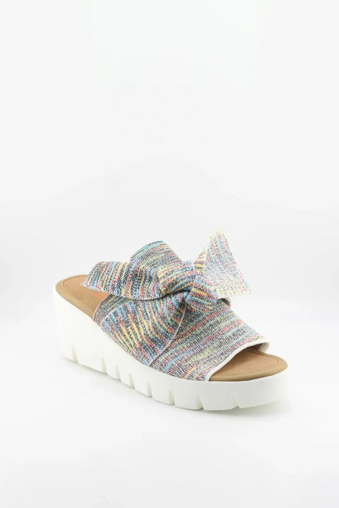 Bernie Mev Bow Accent Platform Slide