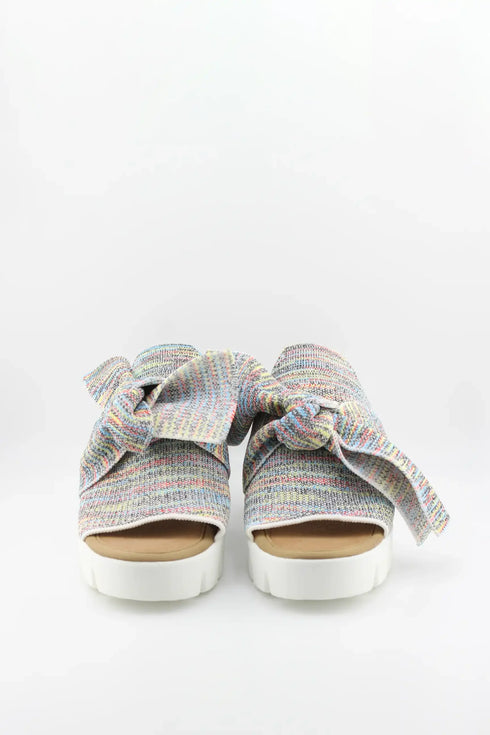 Bernie Mev Bow Accent Platform Slide